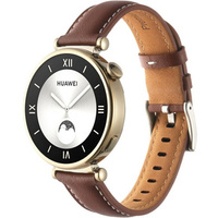 Natural leather strap for watches with 18mm attachment width