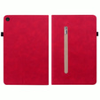 Case for Lenovo Tab M10 10.1 Gen 3, Wallet Pen Slot, red