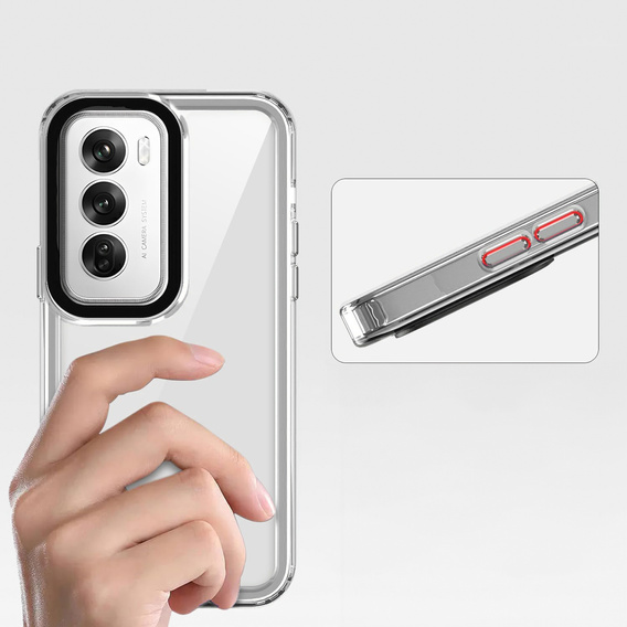 Case for Oppo A80, Fusion Hybrid, transparent
