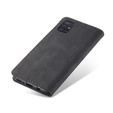 CASEME case for Samsung Galaxy A51, Leather Wallet Case, black