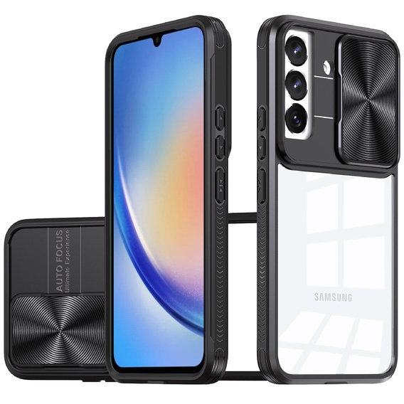 Case for Samsung Galaxy A34 5G, Slide Camera, black
