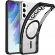 Case for Samsung Galaxy S21 FE, Electro MagSafe, black + Screen Glass