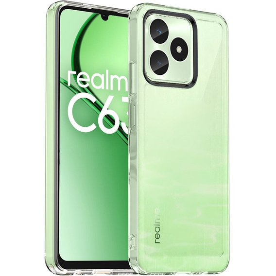 Case for Realme C63, Fusion Hybrid, transparent