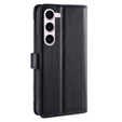 Flip case for Samsung Galaxy S23, Wallet Zipper Pocket, black