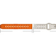 Silicone Universal Strap 22mm Dot Texture, orange / cream