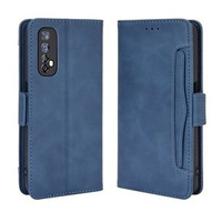 Flip case for Realme 7, Card Slot, blue