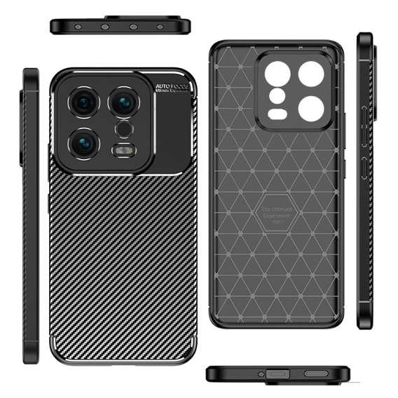 Case for Xiaomi 13, Carbon Gel, black