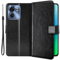 Flip case for Motorola Edge 40, Wallet, black