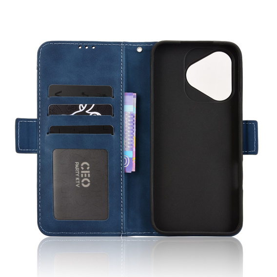 Flip case for Honor 400 Lite, Card Slot, dark blue