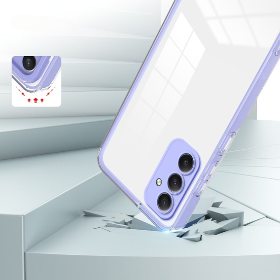 Case for Samsung Galaxy M34 5G, Fusion Hybrid, transparent / purple