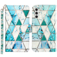 Flip case for Samsung Galaxy A35 5G, Wallet, Marble green