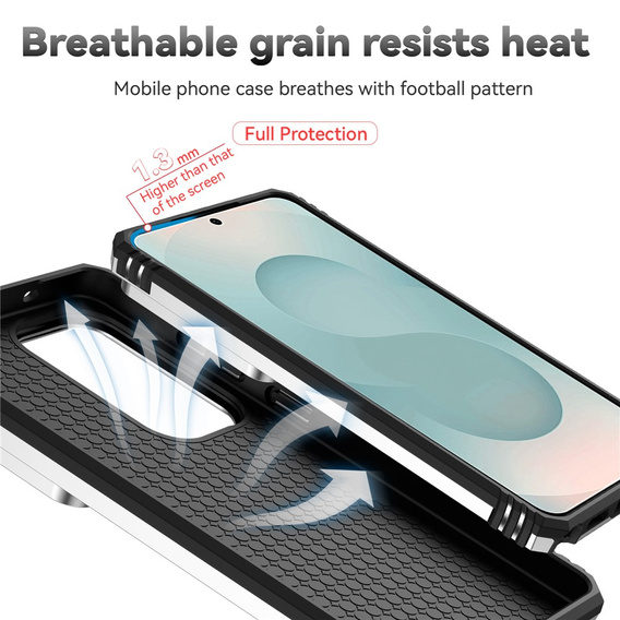 Armoured case with stand and lens cover for Samsung Galaxy S26 Ultra