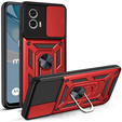 Case for Motorola Moto G53 5G, CamShield Slide, red