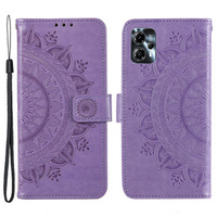 Flip case for Motorola Moto G13 / G23, Mandala Flower, purple