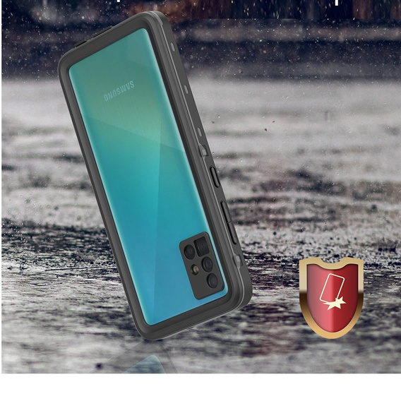 IP68 Waterproof Case for Samsung Galaxy A51 4G, Redpepper, black