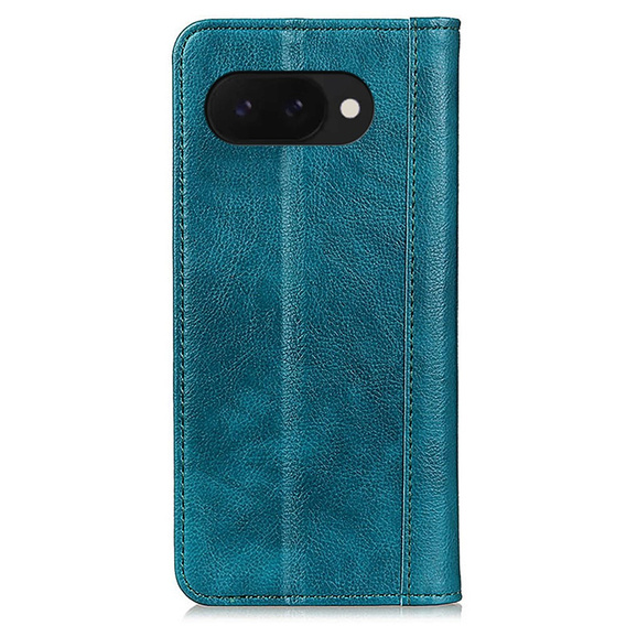 Flip case for Google Pixel 9A, Split Leather, green