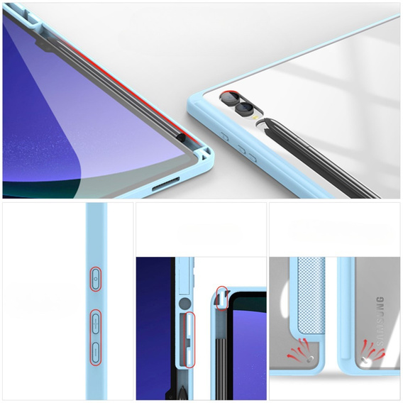 Case for Samsung Galaxy Tab S10 Ultra, Dux Ducis TOBY, blue