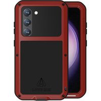 Love Mei Case for Samsung Galaxy S23, armored with glass, red