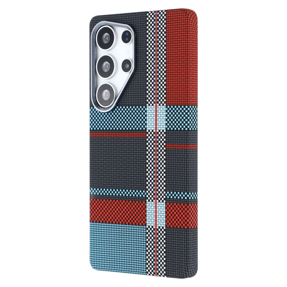 MagSafe's Samsung Galaxy S25 Ultra Case, Carbon Fiber, blue / red