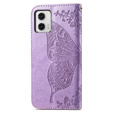 Flip case for Motorola Moto G73 5G, Butterfly, purple