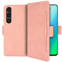 Flip case for Sony Xperia 1 V, Card Slot, pink