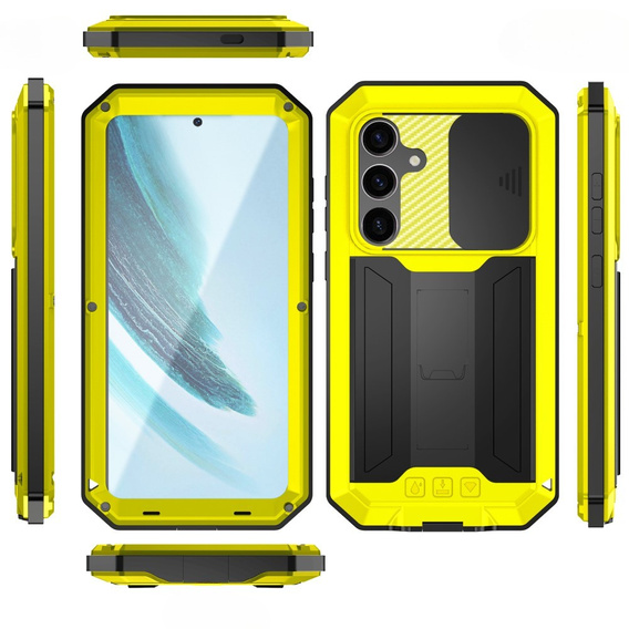 Armored case for Samsung Galaxy S25+ Plus, R-JUST, yellow