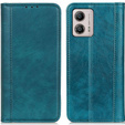 Flip case for Motorola Moto G53 / G23 / G13, Split Leather, green