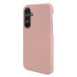 Leather case for Samsung Galaxy A54, Genuine Leather, pink