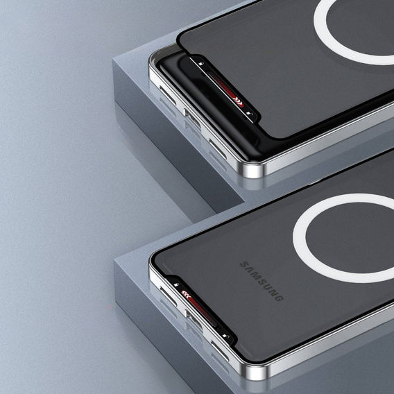 Camera Protection Case for Samsung Galaxy S21 FE 5G, CamShield MagSafe, transparent / silver