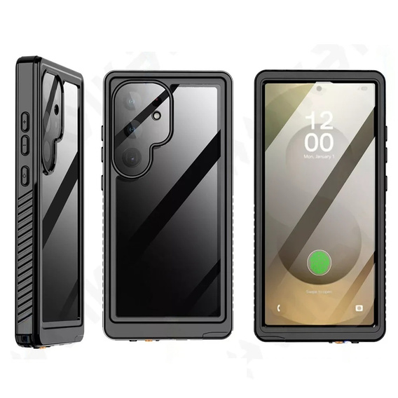 IP68 Waterproof Case for Samsung Galaxy S25 Ultra, black