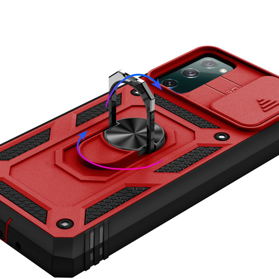 Case for Samsung Galaxy S20 FE, CamShield Slide, red