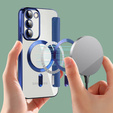 Flip case for Samsung Galaxy S23, Wallet, MagSafe, dark blue