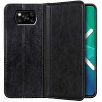 Case for Xiaomi Poco X3 NFC / Poco X3 PRO, Wallet Litchi Leather, black