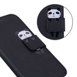 Flip case for Motorola Moto G22, Wallet Panda, black
