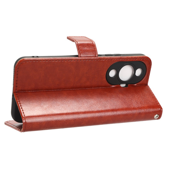 Flip case for Huawei Nova 11 Pro, Crazy Horse Wallet, brown