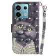 Flip case for Xiaomi Redmi Note 13 Pro 5G, Wallet, Cat grey