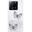 Case for Xiaomi 13T / 13T Pro / Redmi K60 Ultra, Glitter Butterfly, white