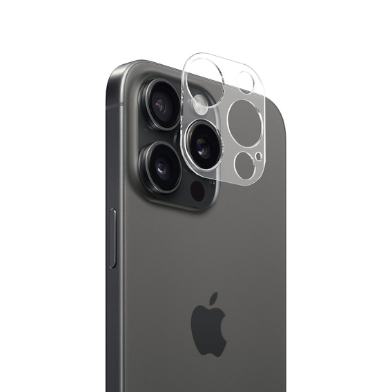 2x ERBORD tempered glass for camera to iPhone 15 Pro / 15 Pro Max