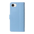 Flip case for iPhone 16E, Rhombus Crossbody Leather, blue