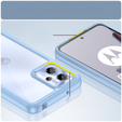 Case for Motorola Moto G13 / G23, Fusion Hybrid, transparent / blue