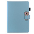 Case for iPad 10.2" 2021/2020/2019 (9/8/7 gen.), with flap, animal, blue