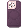 Case for iPhone 15 Pro Max, ERBORD Armor Mag, maroon