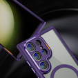 Case for Samsung Galaxy S23 Ultra, ERBORD Impact Guard, MagSafe, dark purple