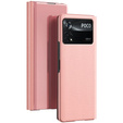 Case for Xiaomi Poco X4 Pro 5G, Clear View, pink rose gold