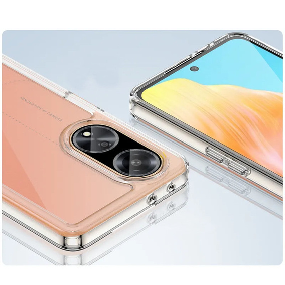 Case for Oppo A98 5G, Fusion Hybrid, transparent