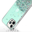 Case for iPhone 13 Pro, Glittery, green