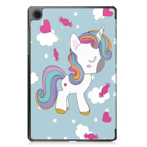 Case for Samsung Galaxy Tab A9+, Smartcase, unicorn