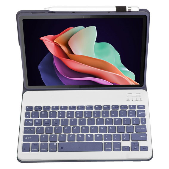 Case + keyboard Lenovo Tab P11 Gen 2, Pen Slot, purple