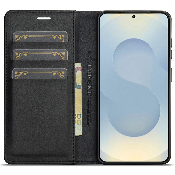 LC.IMEEKE Carbon flip case for Samsung Galaxy A37 5G, black