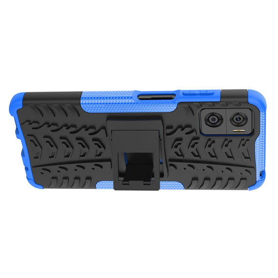 Case for Motorola Moto E22 / E22i, Tire Armor, black / blue